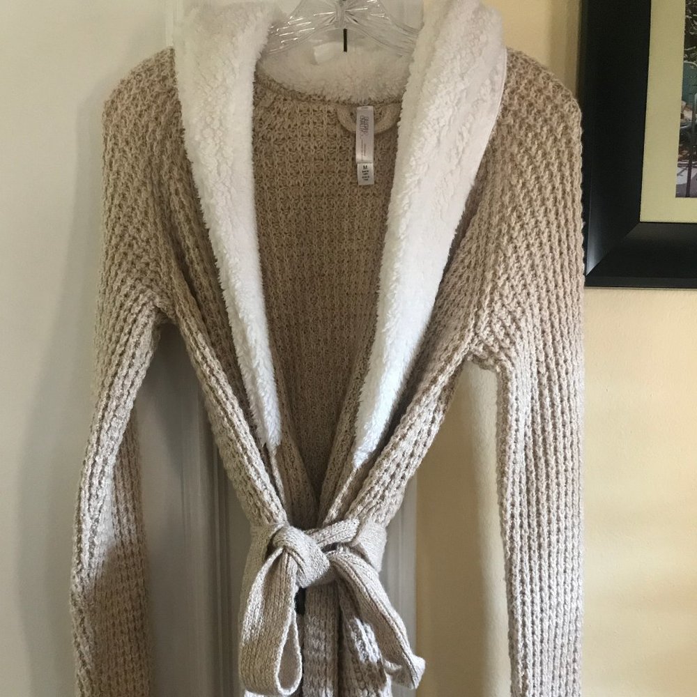 Cozy Tan Robe Size M - Picture 2 of 5